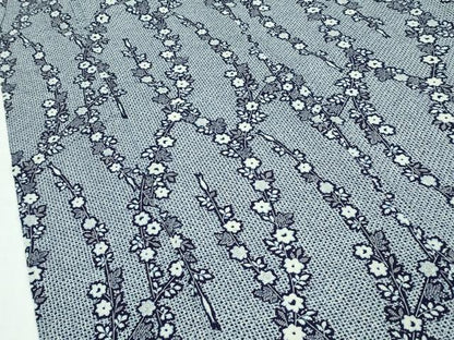 平和屋着物∴夏物　浴衣　草花文　綿　逸品　CABG7214rv