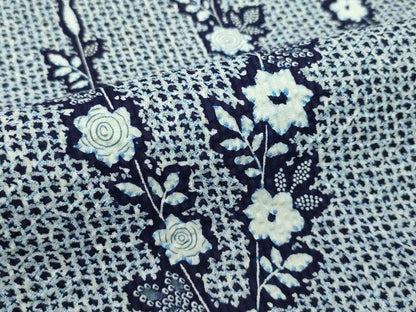平和屋着物∴夏物　浴衣　草花文　綿　逸品　CABG7214rv