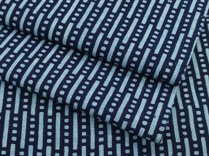 平和屋着物∴夏物　男性　浴衣　幾何学文様　綿　逸品　CABG7226rv