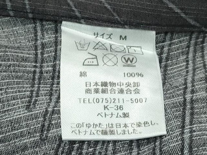 平和屋着物∴夏物　男性　浴衣　流線文　綿　逸品　CABG7228rv