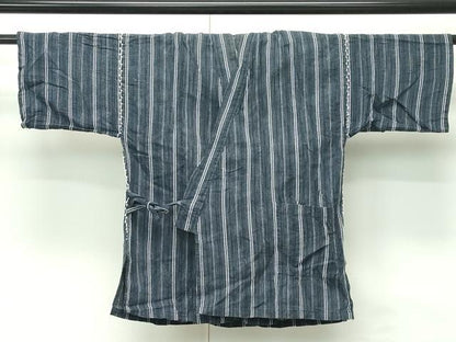 平和屋着物∴夏物　男の子　甚平　3点セット　Mサイズ　涼風庵　綿麻　逸品　CABG7231rv