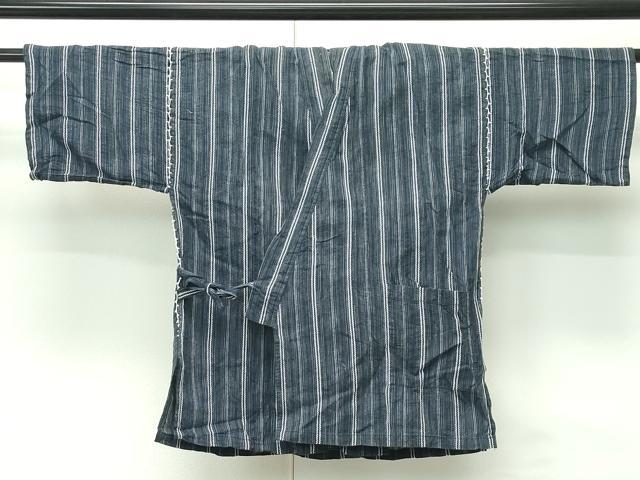 平和屋着物∴夏物　男の子　甚平　3点セット　Mサイズ　涼風庵　綿麻　逸品　CABG7231rv