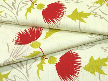 平和屋着物∴夏物　浴衣　草花文　綿　逸品　CABG7233rv