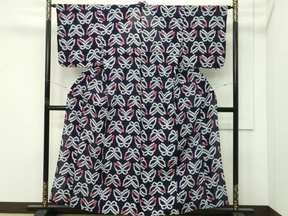 平和屋着物∴夏物　浴衣　有松鳴海絞り　舞蝶文　綿　逸品　未使用　CABG7238rv