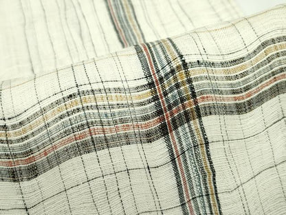 平和屋着物▽太鼓柄袋帯　スリーシーズン　春夏秋　すくい織　十字文様　正絹　逸品　CABG7242rv