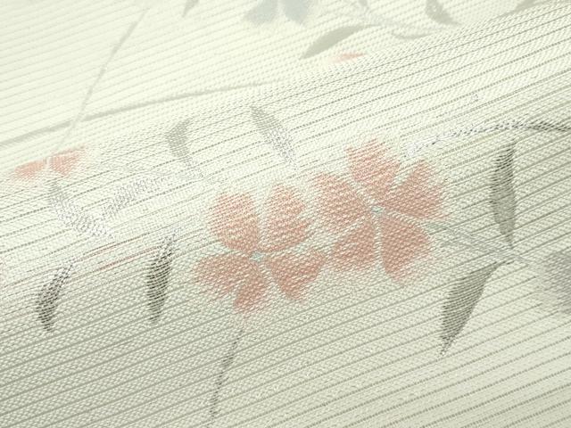 平和屋着物＊夏物 六通柄袋帯 撫子 銀糸 未使用 CABG7258rv