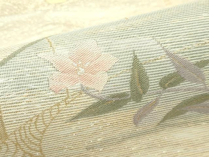 平和屋着物＊夏物 六通柄袋帯 打水の涼 金糸 正絹 逸品 CABG7259rv