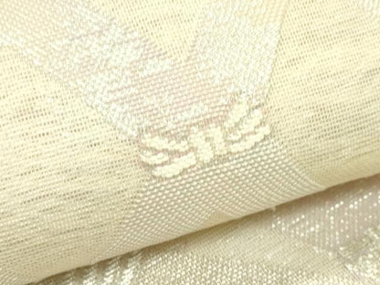平和屋着物＊夏物 六通柄袋帯 籬文様 銀糸 正絹 逸品 CABG7262rv