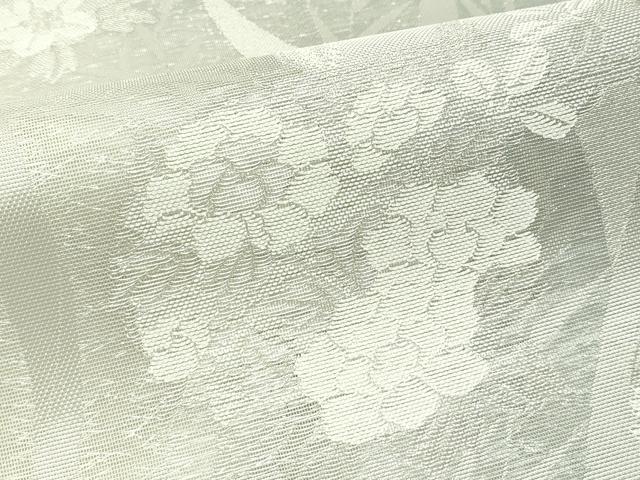平和屋着物＊夏物 六通柄袋帯 雪輪草花文 銀糸 正絹 逸品 未使用 CABG7266rv