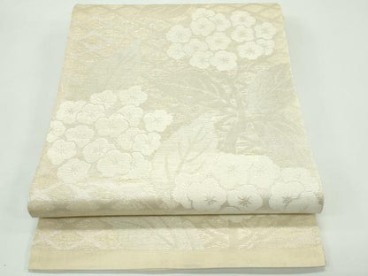 平和屋着物＊夏物 六通柄袋帯 紫陽花 銀糸 正絹 逸品 未使用 CABG7267rv