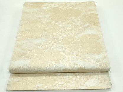 平和屋着物＊夏物 六通柄袋帯 葡萄蔦の葉文 金糸 正絹 逸品 CABG7269rv