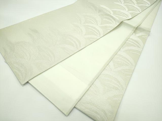 平和屋着物＊夏物 六通柄袋帯 青海波 銀糸 正絹 逸品 CABG7272rv