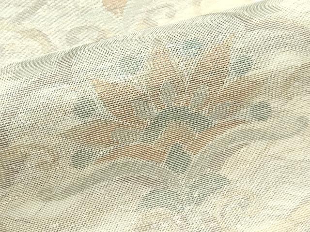 平和屋着物＊夏物 六通柄袋帯 更紗唐草文 金糸 正絹 逸品 CABG7274rv