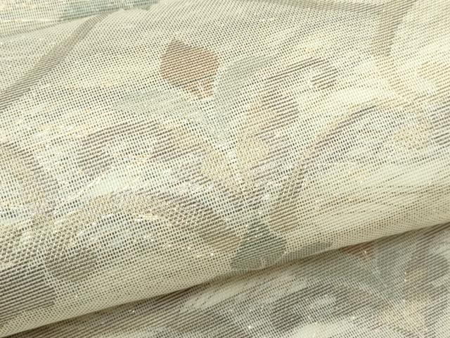 平和屋着物＊夏物 六通柄袋帯 更紗唐草文 金糸 正絹 逸品 CABG7274rv