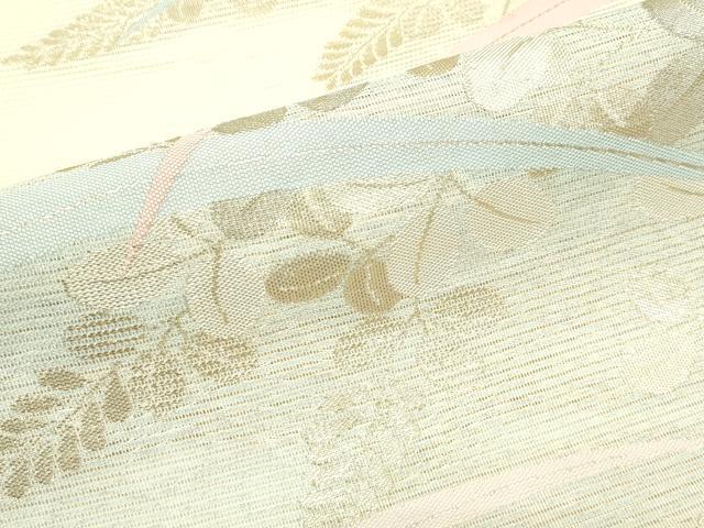 平和屋着物＊夏物 六通柄袋帯 萩 金糸 正絹 逸品 CABG7275rv