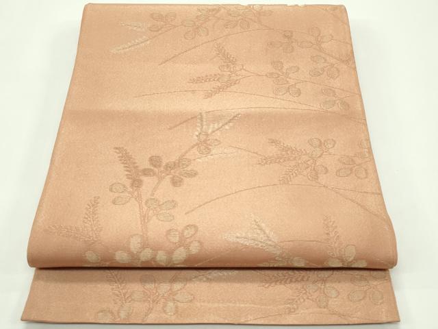平和屋着物＊夏物 六通柄袋帯 萩 金銀糸 正絹 逸品 CABG7280rv
