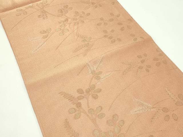 平和屋着物＊夏物 六通柄袋帯 萩 金銀糸 正絹 逸品 CABG7280rv
