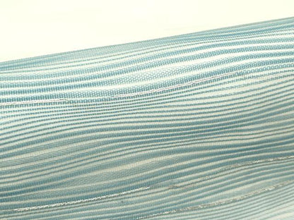 平和屋着物＊夏物 太鼓柄袋帯 霞文 銀糸 正絹 逸品 CABG7282rv