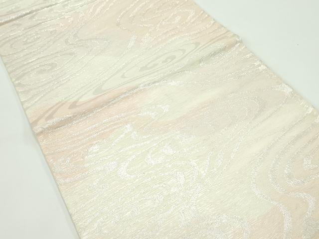 平和屋着物＊夏物 六通柄袋帯 流水文 銀糸 正絹 逸品 CABG7283rv