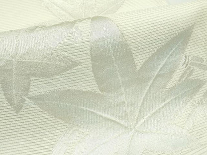 平和屋着物＊夏物 六通柄袋帯 籬楓文 銀糸 正絹 逸品 未使用 CABG7288rv