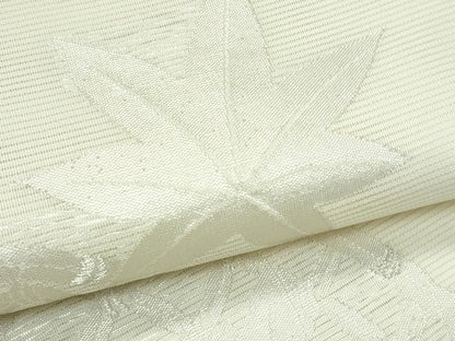 平和屋着物＊夏物 六通柄袋帯 籬楓文 銀糸 正絹 逸品 未使用 CABG7288rv
