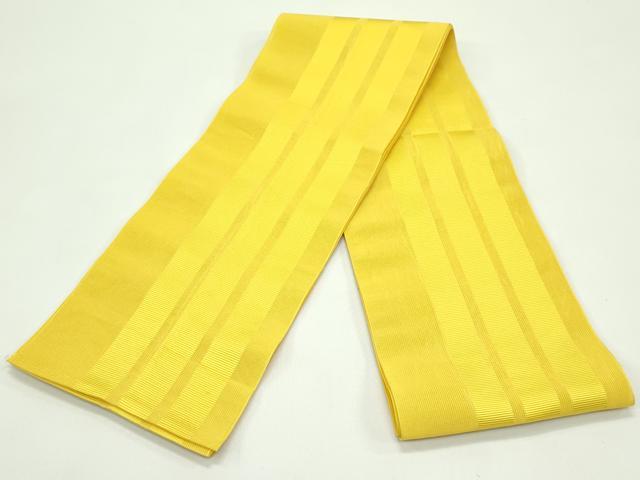 平和屋着物＊夏物　本場筑前博多織　半幅帯　間道　櫨染色 正絹　逸品　CABG7291rv
