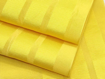 平和屋着物＊夏物　本場筑前博多織　半幅帯　間道　櫨染色 正絹　逸品　CABG7291rv