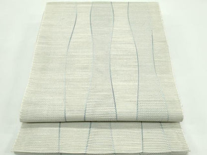 平和屋着物＊夏物　八寸名古屋帯　立涌文様　正絹　逸品　CABG7304rv