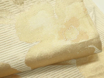 平和屋着物＊夏物 六通柄袋帯 草花文 金銀彩 正絹 逸品 CABG7313rv