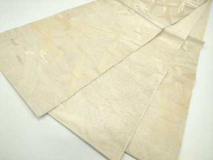平和屋着物＊夏物　六通柄名古屋帯　籬文様　金銀糸　正絹　逸品　CABG7320rv