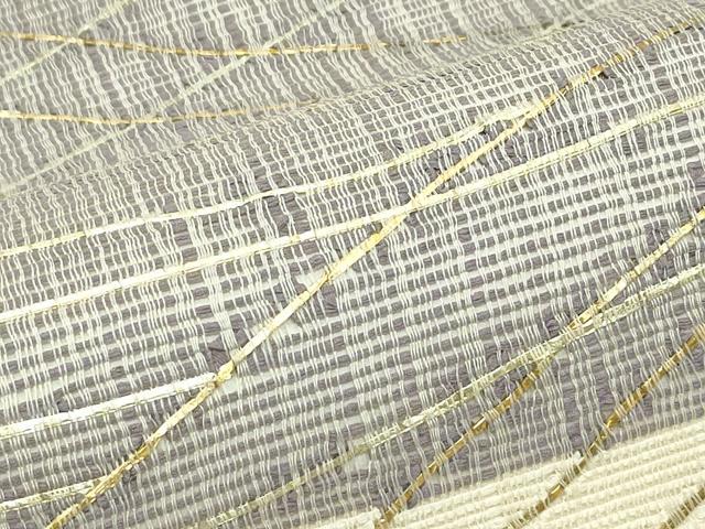平和屋着物＊夏物 太鼓柄袋帯 市松流線文 金銀彩 正絹 逸品 CABG7321rv