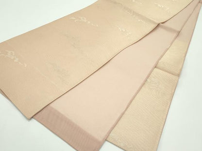 平和屋着物＊夏物 六通柄袋帯 立波文 金糸 正絹 逸品 CABG7324rv