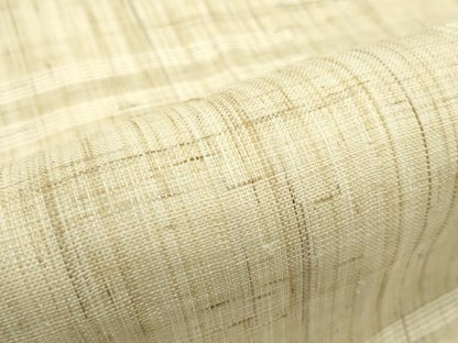 平和屋着物＊夏物　九寸名古屋帯　横段文　麻　逸品　未使用　CABG7330rv