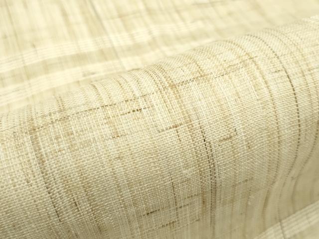 平和屋着物＊夏物　九寸名古屋帯　横段文　麻　逸品　未使用　CABG7330rv