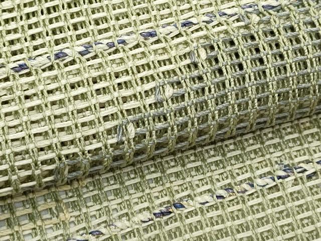 平和屋着物＊夏物　八寸名古屋帯　羅　霞文　銀糸　正絹　逸品　CABG7332rv
