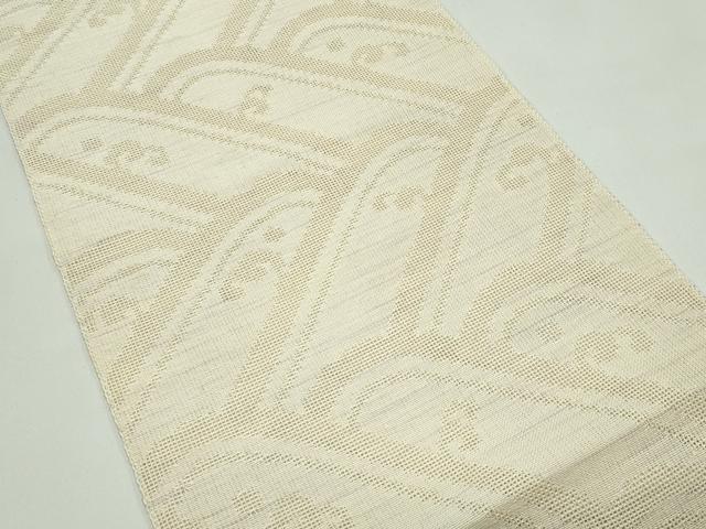 平和屋着物＊夏物　八寸名古屋帯　立波文　正絹　逸品　CABG7336rv