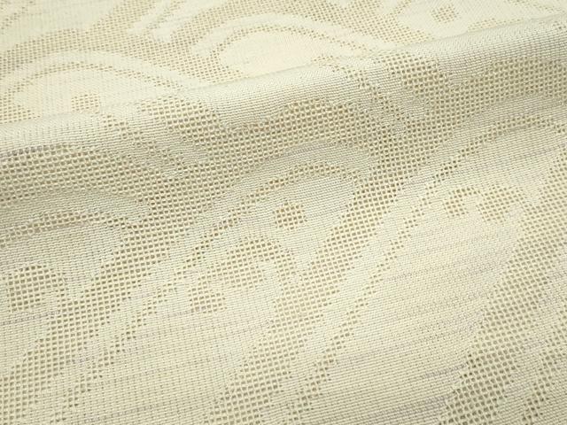平和屋着物＊夏物　八寸名古屋帯　立波文　正絹　逸品　CABG7336rv