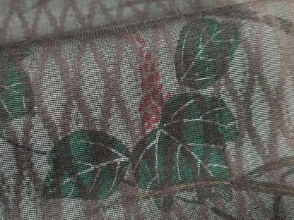 平和屋着物＊夏物 太鼓柄袋帯 草花文 金彩 正絹 逸品 CABG7343rv