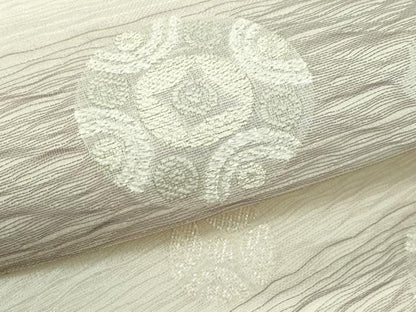 平和屋着物＊夏物　六通柄袋帯　すくい織　吉祥丸文　金糸　正絹　逸品　CABG7345rv