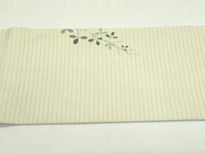 平和屋着物＊夏物　絽塩瀬　九寸名古屋帯　作家物　手描き　萩　正絹　逸品　未使用　CABG7351rv