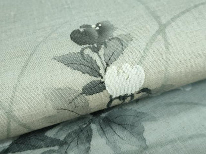 平和屋着物＊夏物　九寸名古屋帯　手描き　牡丹　正絹　逸品　CABG7353rv
