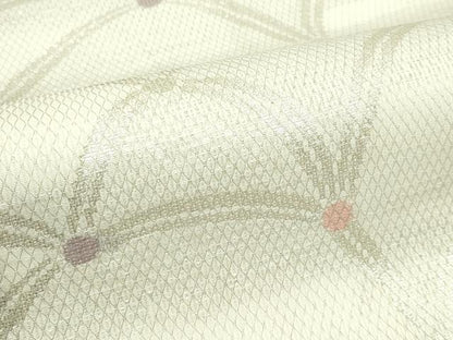 平和屋着物＊夏物 六通柄袋帯 青海波 銀糸 正絹 逸品 CABG7356rv
