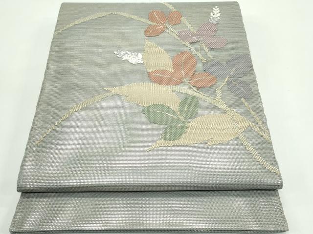 平和屋着物＊夏物 太鼓柄袋帯 萩 金銀糸 正絹 逸品 CABG7357rv
