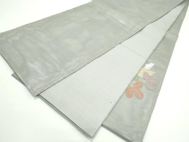 平和屋着物＊夏物 太鼓柄袋帯 萩 金銀糸 正絹 逸品 CABG7357rv