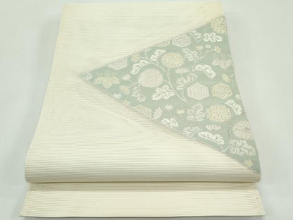 平和屋着物＊夏物 太鼓柄袋帯 絽綴れ 菊 金銀糸 正絹 逸品 未使用 CABG7358rv
