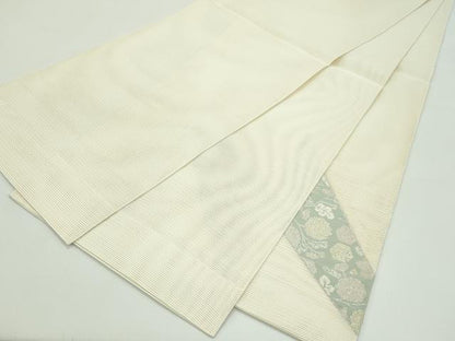 平和屋着物＊夏物 太鼓柄袋帯 絽綴れ 菊 金銀糸 正絹 逸品 未使用 CABG7358rv