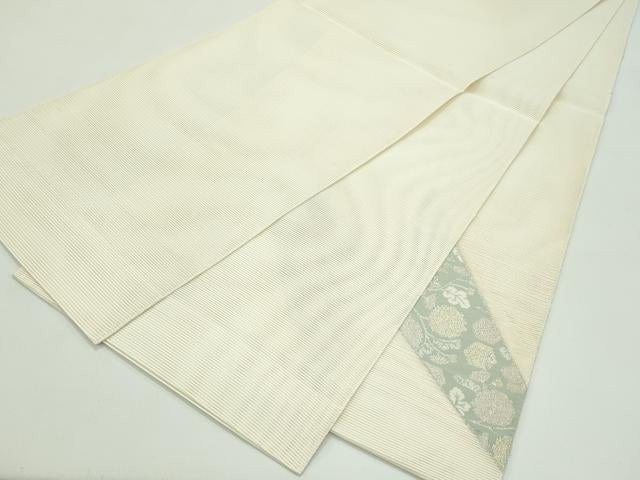 平和屋着物＊夏物 太鼓柄袋帯 絽綴れ 菊 金銀糸 正絹 逸品 未使用 CABG7358rv