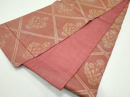 平和屋着物＊夏物 全通柄袋帯 菱花文 金彩 正絹 逸品 CABG7359rv