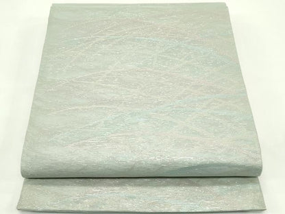 平和屋着物＊夏物 六通柄袋帯 芝草文 金糸 正絹 逸品 未使用 CABG7361rv