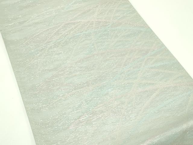 平和屋着物＊夏物 六通柄袋帯 芝草文 金糸 正絹 逸品 未使用 CABG7361rv